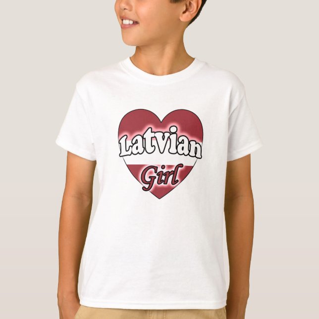 Latvian Girl T-Shirt (Front)