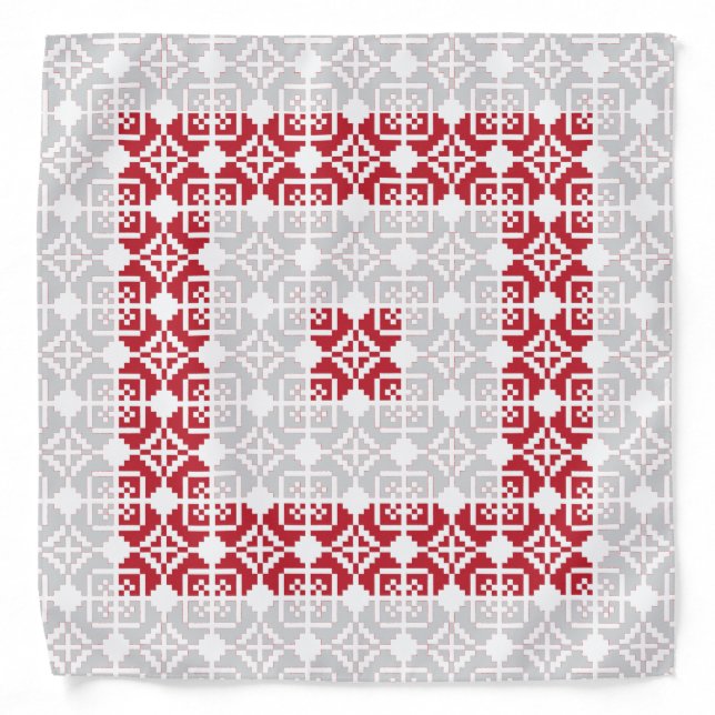 Latvian Morning SUN geometric pattern I Bandana (Front)