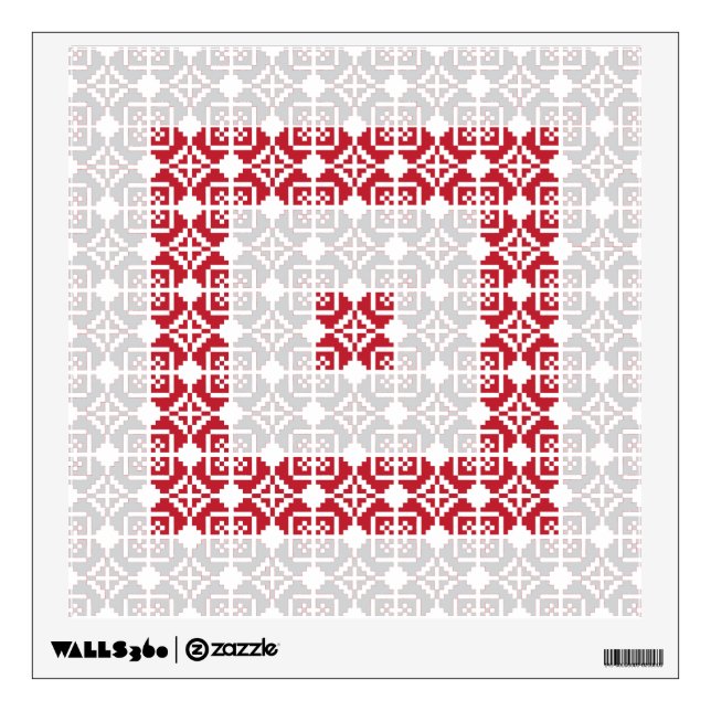 Latvian Morning SUN geometric pattern I Wall Sticker (Front)