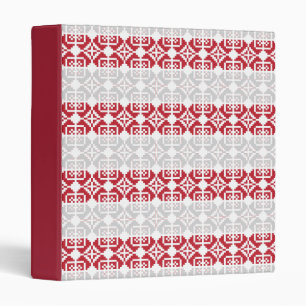 Latvian Morning SUN geometric pattern II 3 Ring Binder