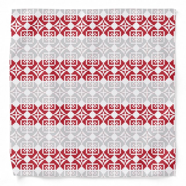 Latvian Morning SUN geometric pattern II Bandana (Front)