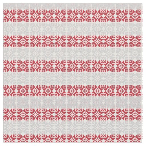 Latvian Morning SUN geometric pattern II Fabric