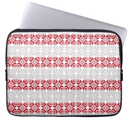 Latvian Morning SUN geometric pattern II Laptop Sleeve