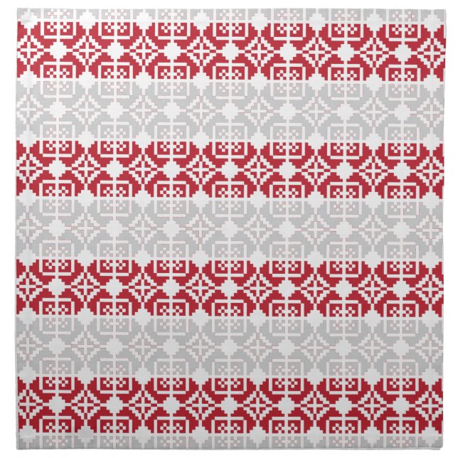Latvian Morning SUN geometric pattern II Napkin (Front)
