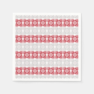 Latvian Morning SUN geometric pattern II Paper Napkins