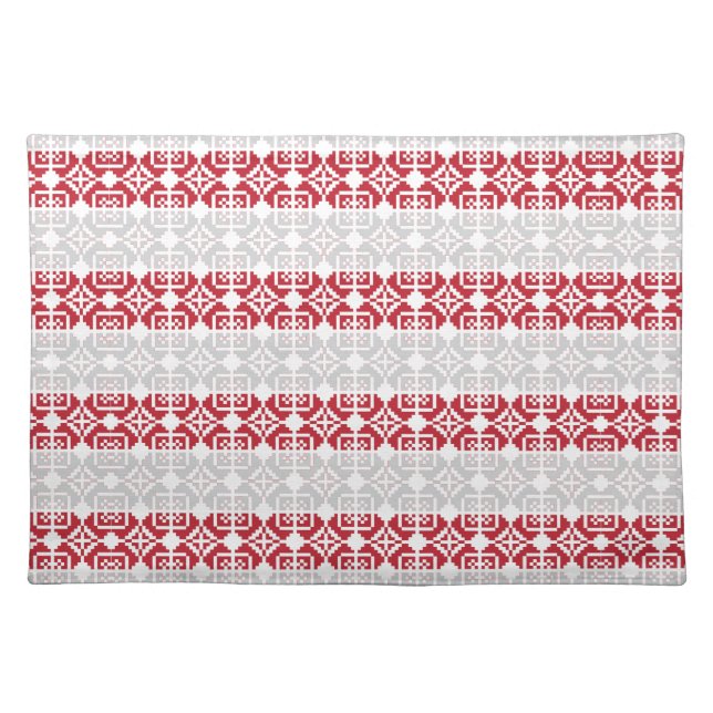 Latvian Morning SUN geometric pattern II Placemat (Front)