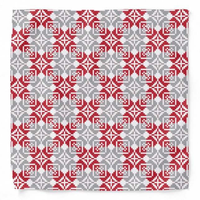 Latvian Morning SUN geometric pattern III Bandana (Front)