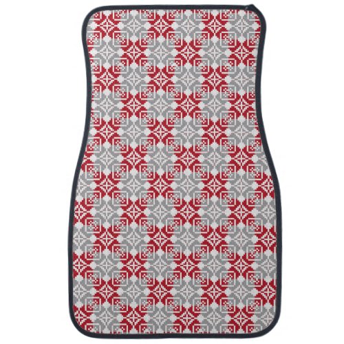 Latvian Morning SUN geometric pattern III Car Mat