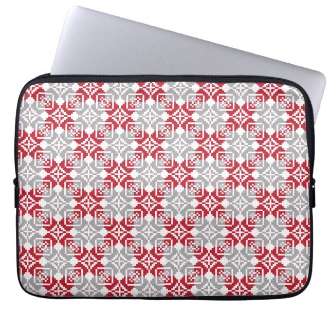 Latvian Morning SUN geometric pattern III Laptop Sleeve (Front)