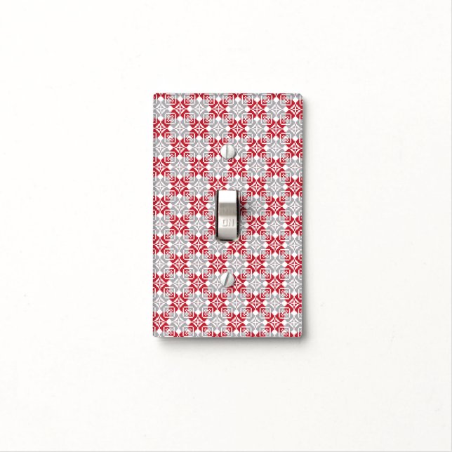 Latvian Morning SUN geometric pattern III Light Switch Cover (In Situ)