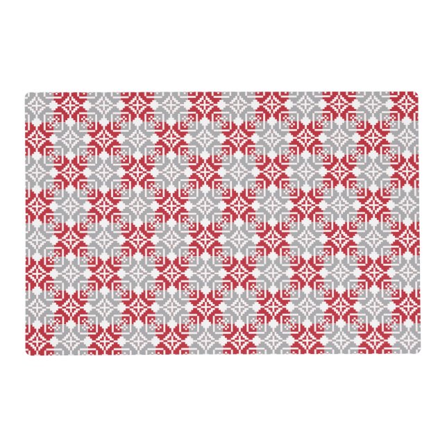 Latvian Morning SUN geometric pattern III Placemat (Front)