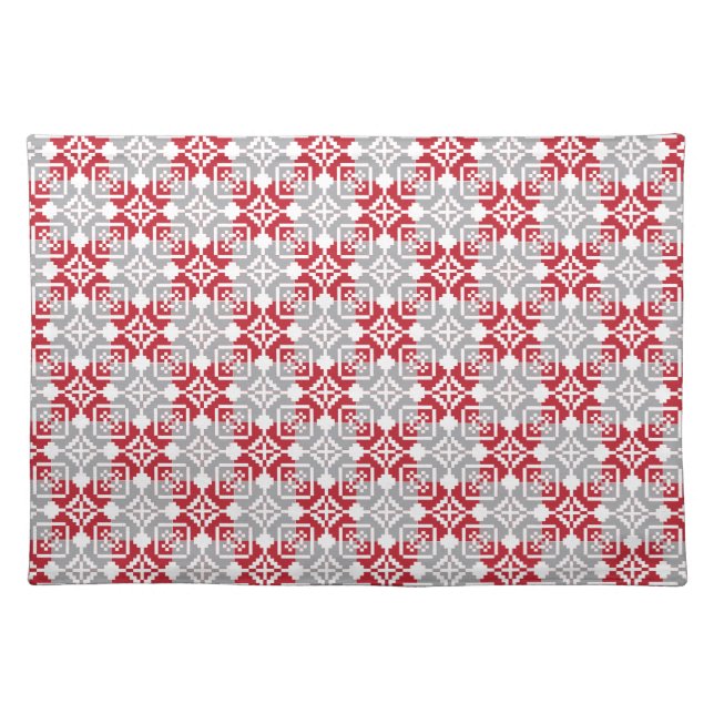 Latvian Morning SUN geometric pattern III Placemat (Front)