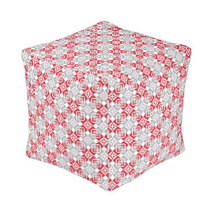 Latvian Morning SUN geometric pattern III Pouf