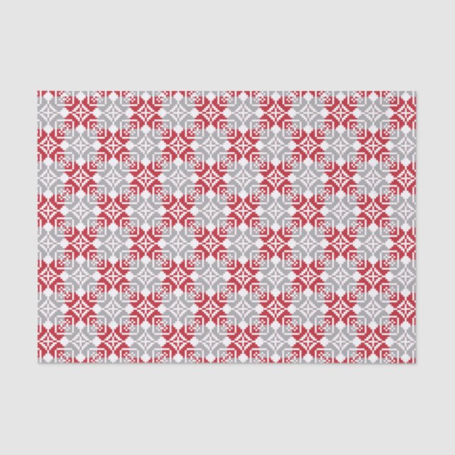 Latvian Morning SUN geometric pattern III Tissue Paper (Front)