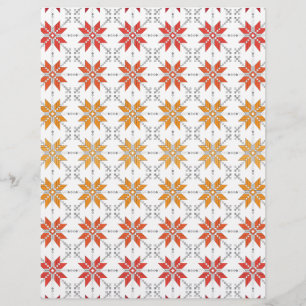 Latvian Morning SUN geometric pattern IV