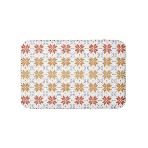 Latvian Morning SUN geometric pattern IV Bath Mat