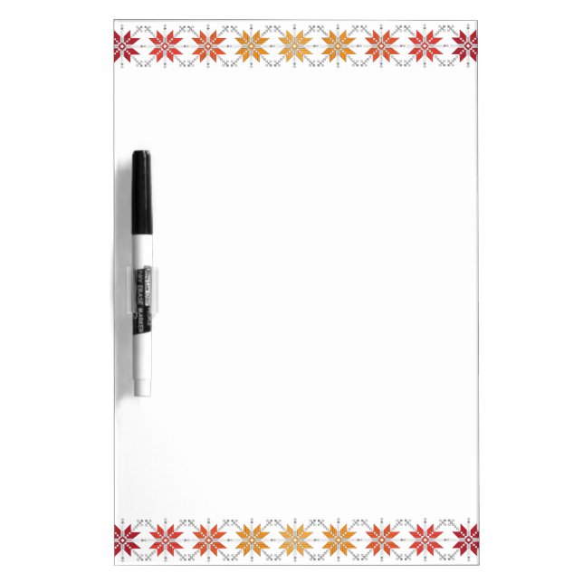 Latvian Morning SUN geometric pattern IV Dry-Erase Board (Front)