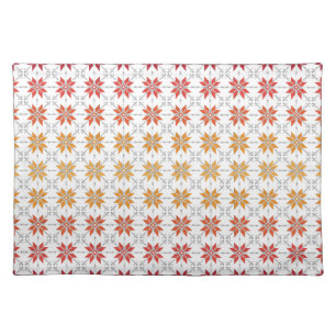 Latvian Morning SUN geometric pattern IV Placemat