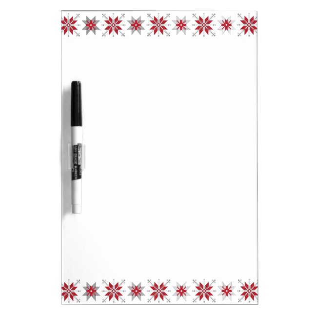 Latvian Morning SUN geometric pattern V Dry Erase Board (Front)