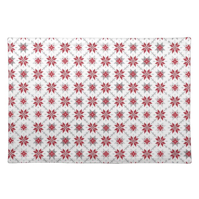 Latvian Morning SUN geometric pattern V Placemat (Front)