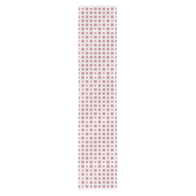 Latvian Morning SUN geometric pattern V Short Table Runner (Front)