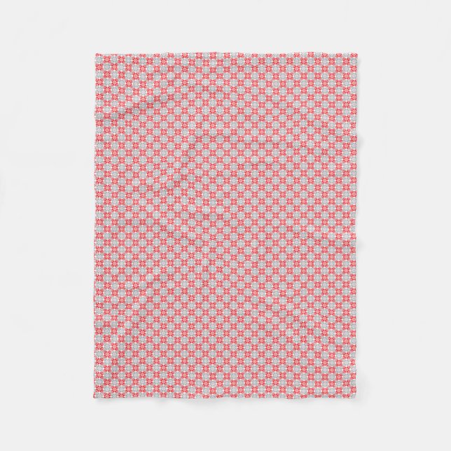 Latvian Morning SUN geometric pattern VI Fleece Blanket (Front)