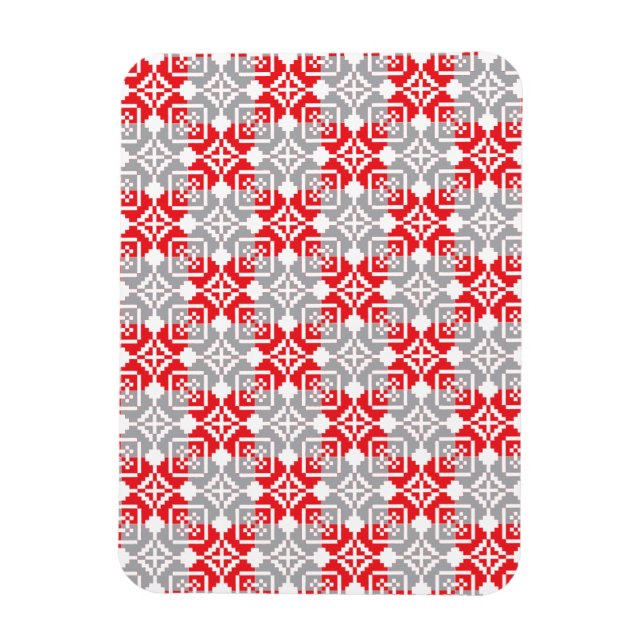 Latvian Morning SUN geometric pattern VI Magnet (Vertical)