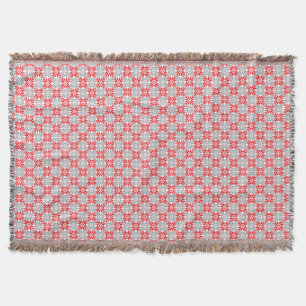 Latvian Morning SUN geometric pattern VI Throw Blanket