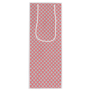 Latvian Morning SUN geometric pattern VI Wine Gift Bag