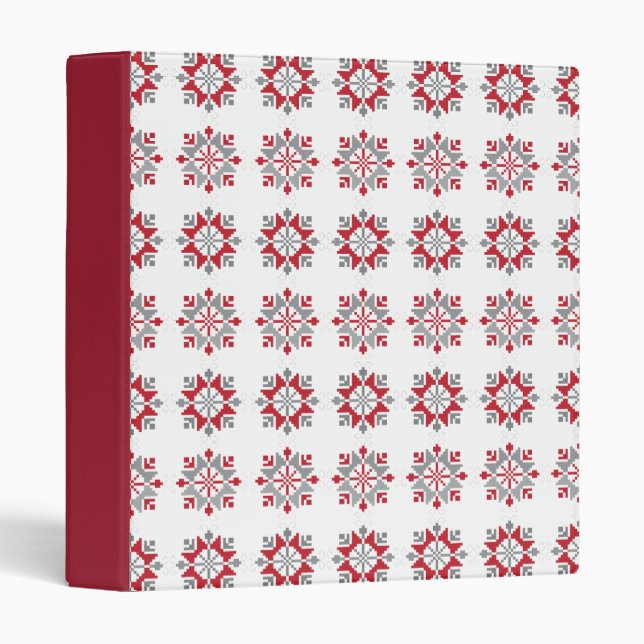 Latvian Morning SUN geometric pattern VII 3 Ring Binder (Front/Spine)