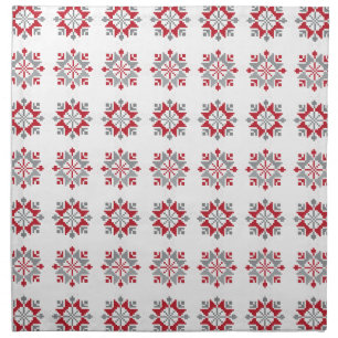 Latvian Morning SUN geometric pattern VII Cloth Napkin