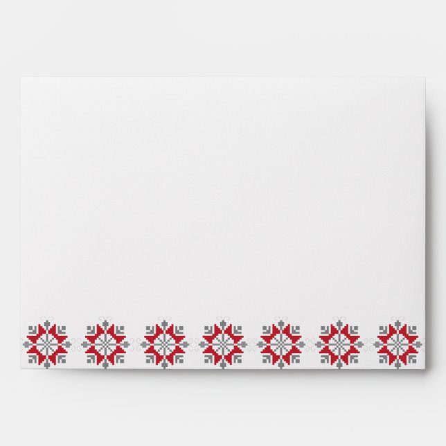 Latvian Morning SUN geometric pattern VII Envelope (Front)