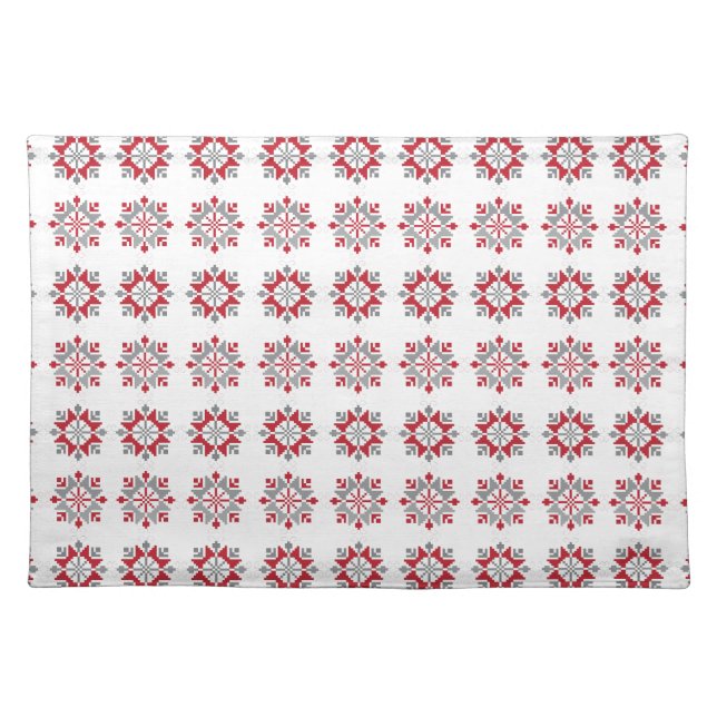 Latvian Morning SUN geometric pattern VII Placemat (Front)