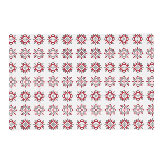 Latvian Morning SUN geometric pattern VII Placemat (Front)