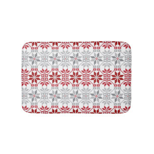Latvian Morning SUN geometric pattern VIII Bathroom Mat