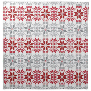 Latvian Morning SUN geometric pattern VIII Cloth Napkin