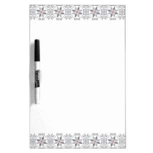 Latvian Morning SUN geometric pattern VIII Dry Erase Board
