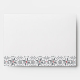 Latvian Morning SUN geometric pattern VIII Envelope