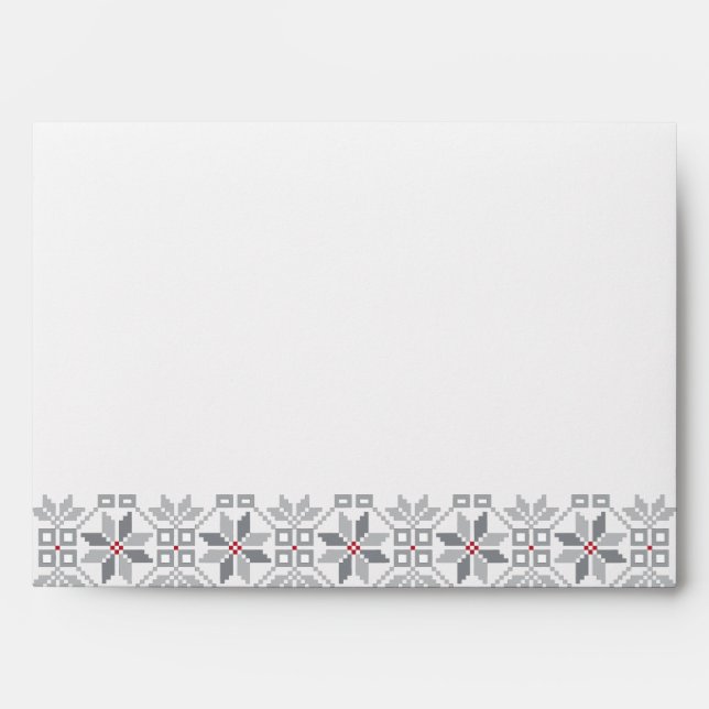 Latvian Morning SUN geometric pattern VIII Envelope (Front)