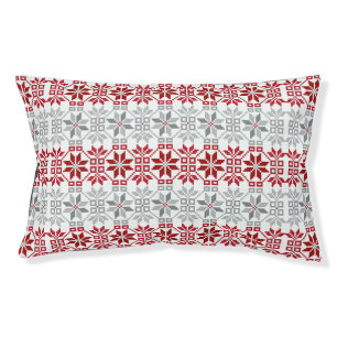 Latvian Morning SUN geometric pattern VIII Pet Bed