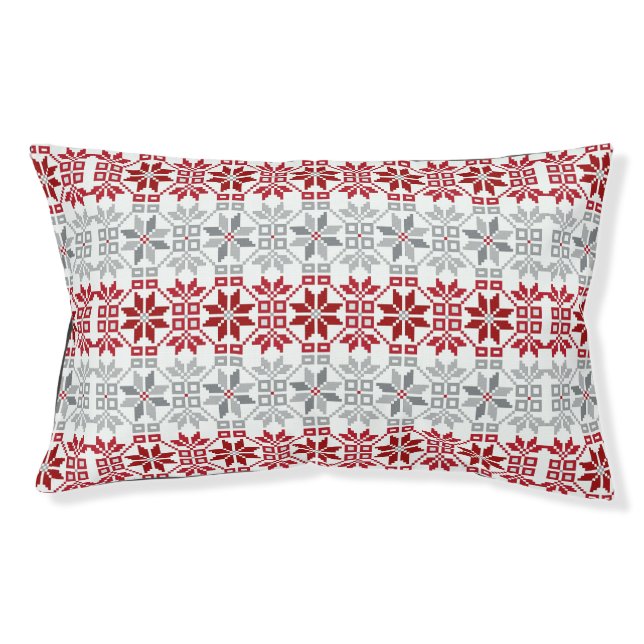 Latvian Morning SUN geometric pattern VIII Pet Bed (Front)