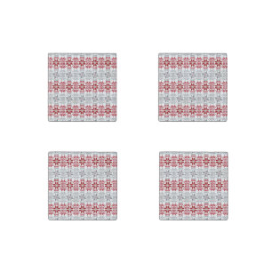 Latvian Morning SUN geometric pattern VIII Stone Magnet