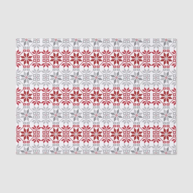 Latvian Morning SUN geometric pattern VIII Tissue Paper (Front)