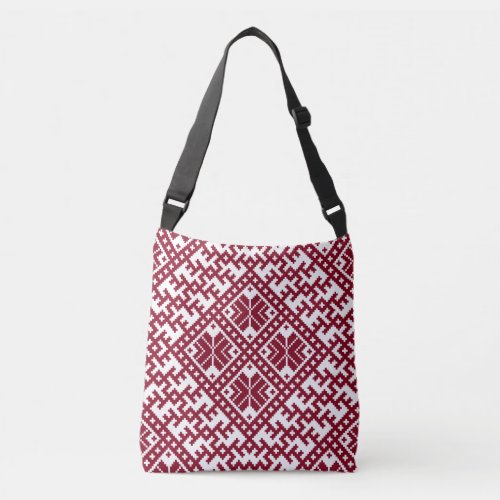 Latvian pattern Design Crossbody Bag