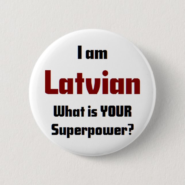 latvian pinback button (Front)