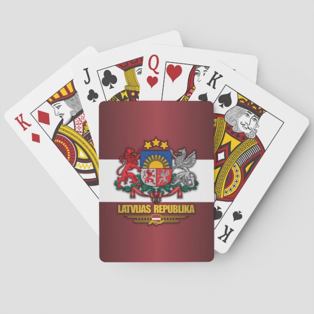 Latvian Pride Poker Cards (Back)