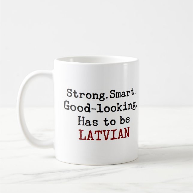 latvian strong coffee mug (Left)