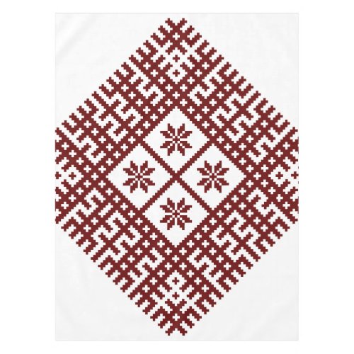 Latvian symbol motif design Auseklis Tablecloth