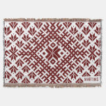 Latvian Traditional Auseklis Design Throw Blanket at Zazzle