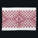 Latvian traditional continuous pattern cloth<br><div class="desc">Gray Latvian traditional ancient pattern -  Auseklis -  nordic star</div>